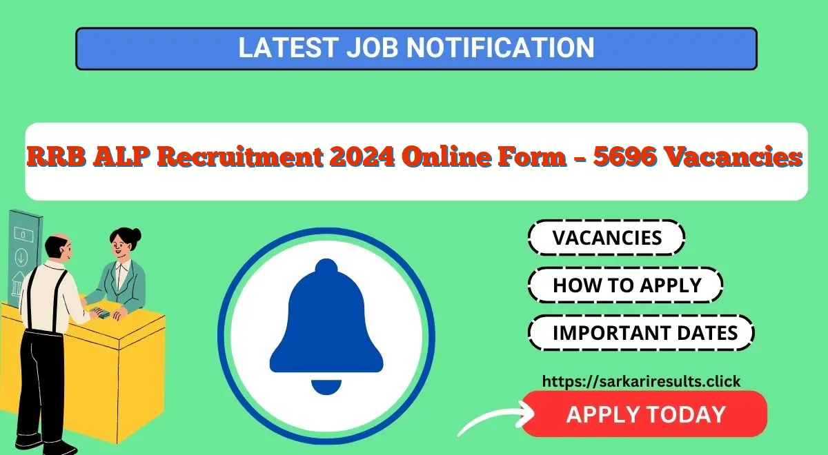 RRB ALP Recruitment 2024 Online Form – 5696 Vacancies